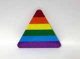Rainbow triangle pin