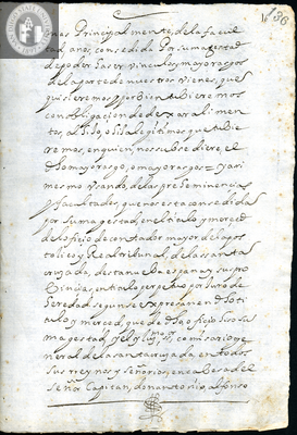 Urrutia de Vergara Papers, page 136, folder 9, volume 1, 1664