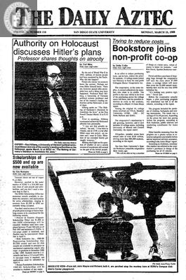 The Daily Aztec: Monday 03/21/1988