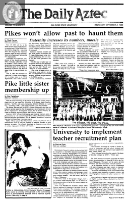 The Daily Aztec: Wednesday 09/03/1986