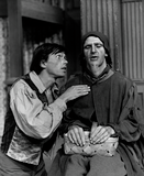 Charles Herrick and an unidentified actor in The Merchant of Venice, 1961