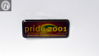 "Pride|2001 lesbian & gay pride San Diego July 27-29," 2001