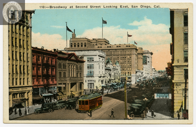 Broadway & 2nd, with US Grant Hotel, San Diego