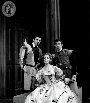 Nicholas Kepros, Constance Booth, and Richard Venture in The Winter's Tale, 1963