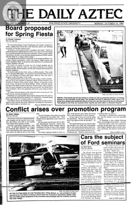 The Daily Aztec: Tuesday 10/16/1984