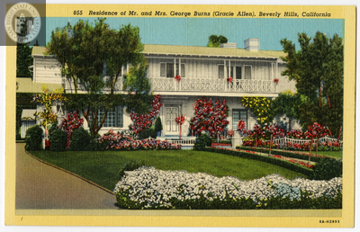Residence of Mr. and Mrs. George Burns, 1938