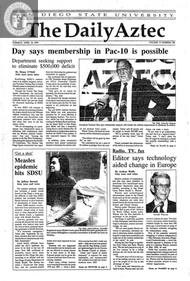 The Daily Aztec: Tuesday 04/24/1990