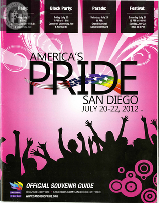 "Official Souvenir Guide:  America's Pride, San Diego, July 20-22, 2012"
