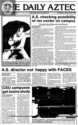 The Daily Aztec: Thursday 11/29/1984