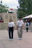 Community service officers in dome courtyard, 1999
