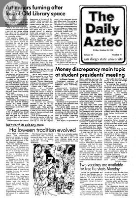 The Daily Aztec: Friday 10/29/1976