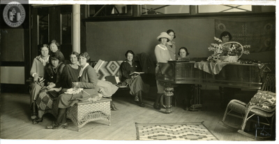 Associated Women Students in the Club Room, 1923