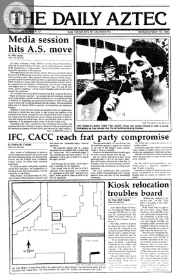 The Daily Aztec: Monday 05/13/1985