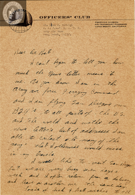 Letter from Don R. McVeigh, 1942
