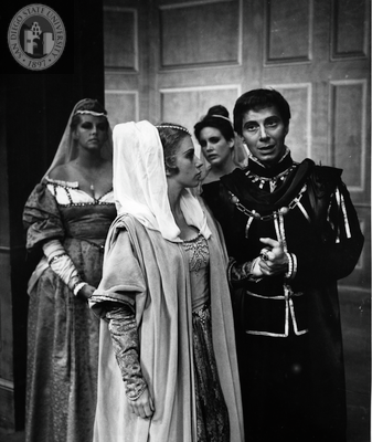 Unidentified actor and actress in Antony and Cleopatra, 1963