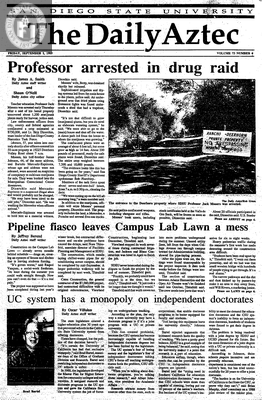 The Daily Aztec: Friday 09/01/1989