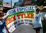 Robin Tyler banner in Tijuana Pride parade, 1996