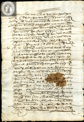 Urrutia de Vergara Papers, back of page 101, folder 8, volume 1