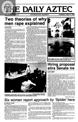 The Daily Aztec: Thursday 03/15/1984