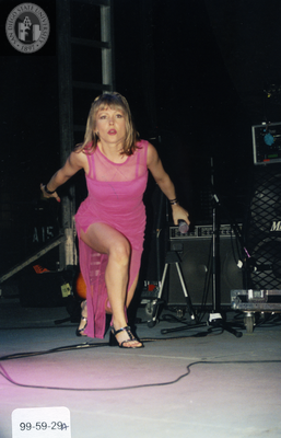 Performer onstage at Pride Festival, 1999
