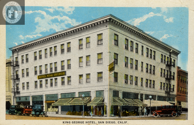 King George Hotel, San Diego, California, 1923