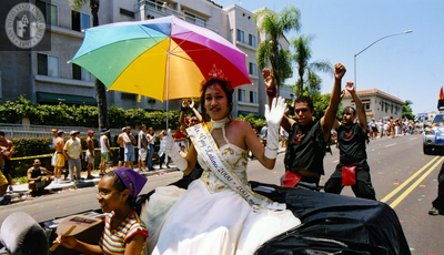 Ms. Gay Latina 2000-2001 car at Pride parade, 2001