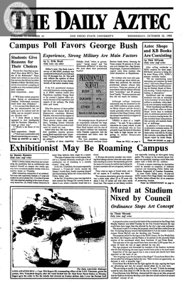 The Daily Aztec: Wednesday 10/26/1988