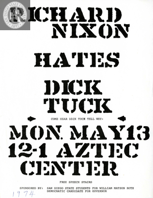 Richard Nixon hates Dick Tuck, 1974