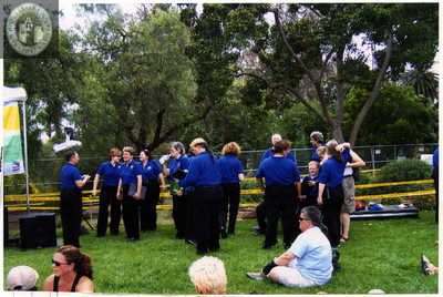 San Diego Women's Chorus about to perform at Pride festival, 2006