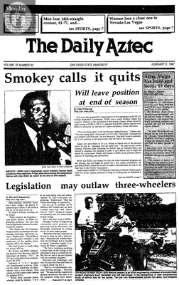 The Daily Aztec: Monday 02/09/1987