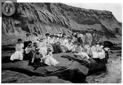 Picnic at the beach, 1909