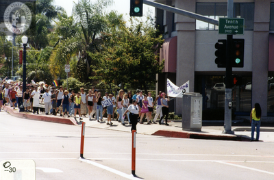 Marchers in Dyke March, 2000