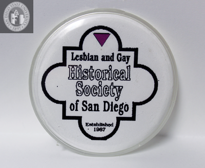 "Lesbian and Gay Historical Society of San Diego established 1987"