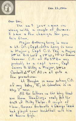 Letter from Wallace M. McAnulty, 1942