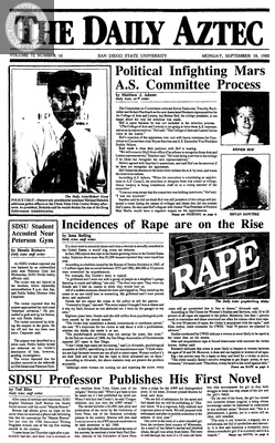 The Daily Aztec: Monday 09/19/1988