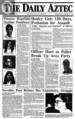 The Daily Aztec: Wednesday 03/15/1989