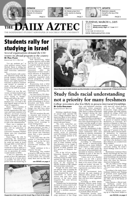 The Daily Aztec: Tuesday 03/01/2005