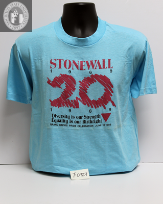 "Stonewall 20, 1969-1989, Grand Rapids Pride Celebration," 1989