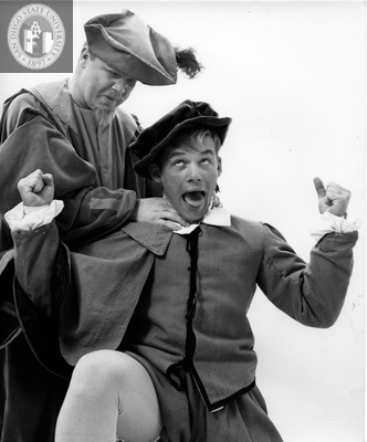 Two unidentified actors in The Taming of the Shrew, 1955
