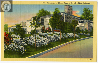 Residence of Ginger Rogers, Beverly Hills, 1938
