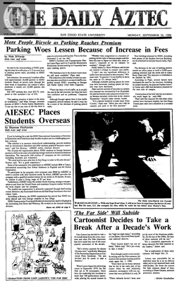 The Daily Aztec: Monday 09/26/1988