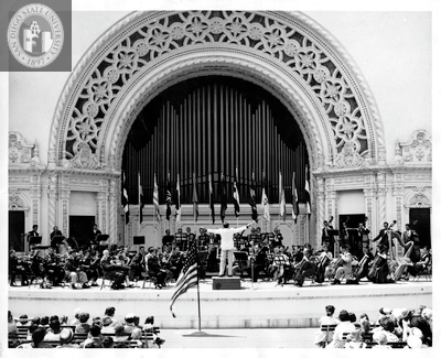San Diego Symphony concert at the Spreckels Organ Pavilion, 1951