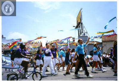 San Diego Men's Chorus and San Diego Women's Chorus in Pride parade, 1999