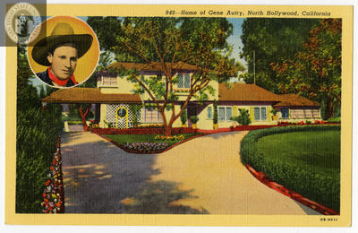 Home of Gene Autry, North Hollywood, 1940