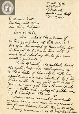 Letter from Boyd Ermil Thompson, 1942