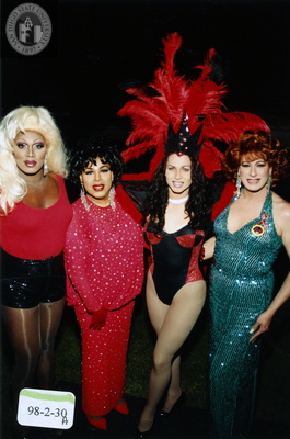 Performers at Pride Festival backstage, 1998