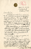 Letter from John Eubank, 1943