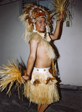 Pacific Islander-themed performer at Pride Festival, 2001