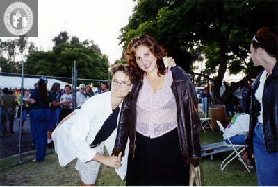 Amy Boyd and Kathy Najimy at San Diego Pride, 1995