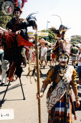 Attendees in costume at Pride Festival, 2000